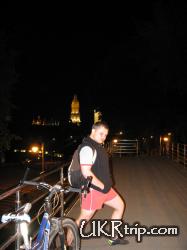 Ночной Киев и велосипед